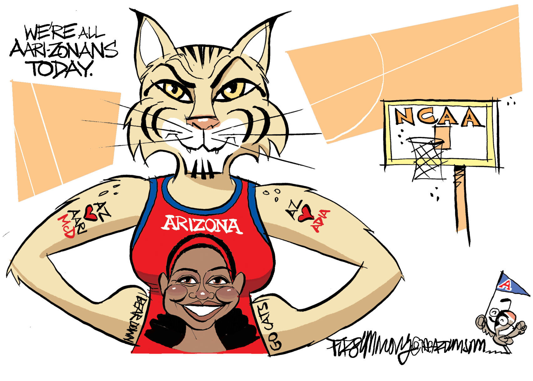 Daily Fitz Cartoon: Go Wildcats!